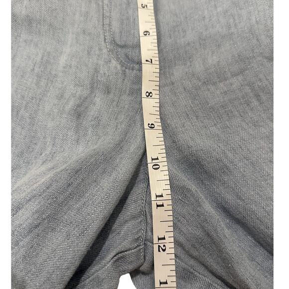 TWP Hemp Wide Leg High Waist Women's Tiny Dancer Light Blue Denim Jeans, 6 - Picture 7 of 9